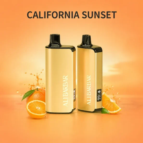 alibarbar 9000 puffs california sunset