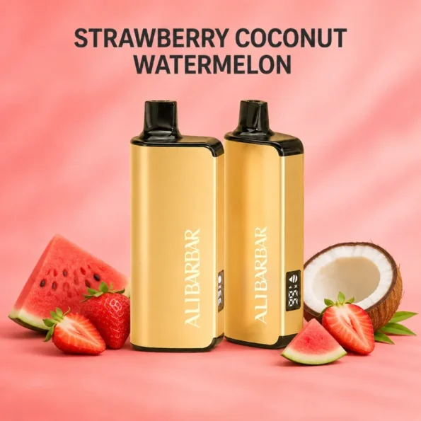 alibarbar 9000 puffs strawberry coconut watermelon