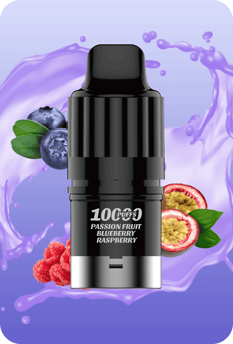 A product shot of the IGET Bar Plus S3 modular vape system, clearly showing the reusable battery base and a replaceable pod being inserted or displayed.