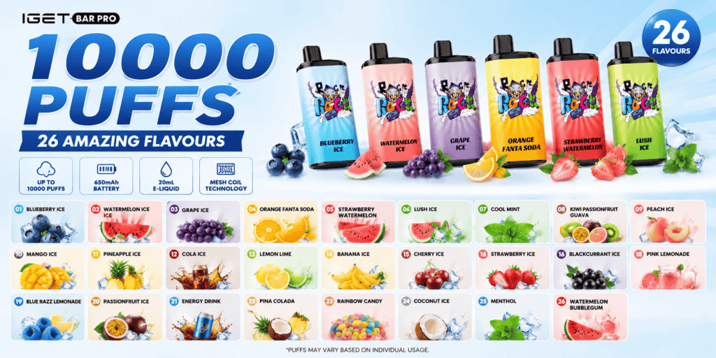iget bar pro 10000 puffs flavo