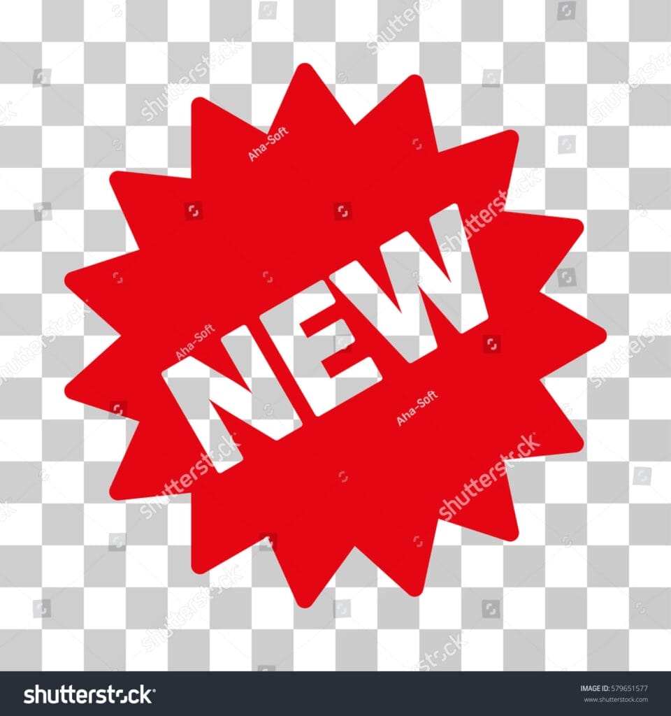 stock vector new sticker icon